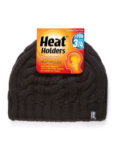 Heat Holder Ladies Cable Beanie