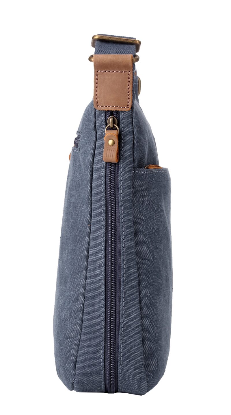 Troop London Classic Zip Top Shoulder Bag - Blue