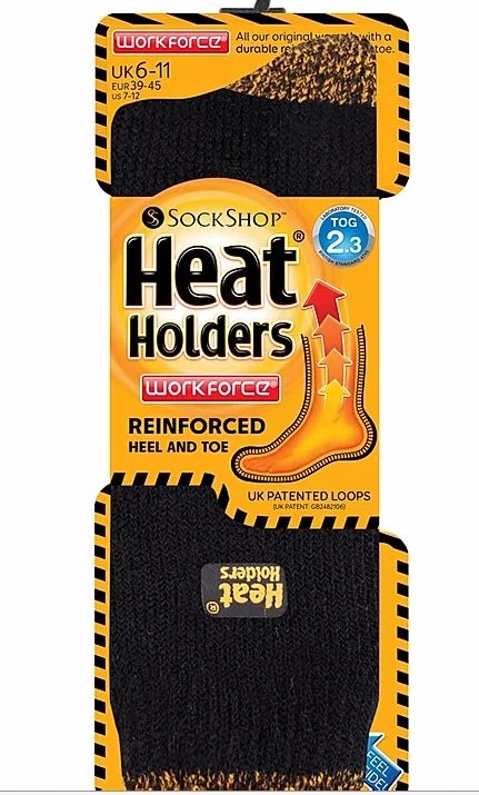 Men's Heat Holder Workforce Socks - Sunset Surf & Turf