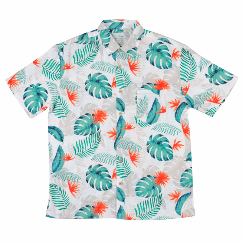 Kingston Grange Bamboo Shirt-Tahiti - Sunset Surf & Turf