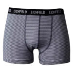 Lichfield Downunder Trunks-Neat Grey Stripe